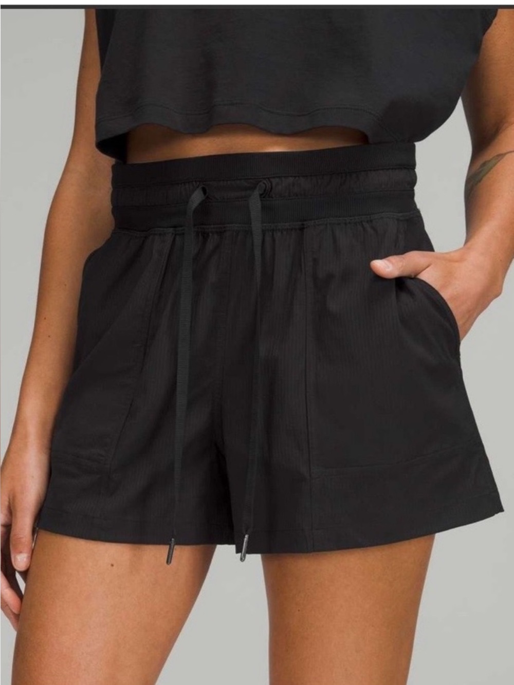 lululemon athletica Black Drawstring Athletic Shorts